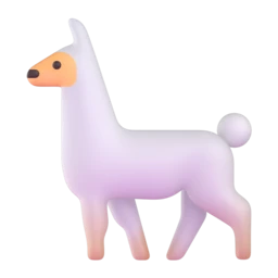 Llama animated emoji