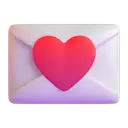 Love letter 3D animated emoji