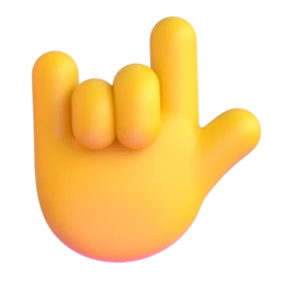 Love-you gesture animated emoji