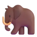 Mammoth 3D animated emoji