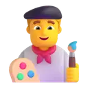 Man artist 3D animated emoji