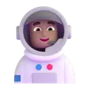 Man astronaut: medium skin tone 3D animated emoji