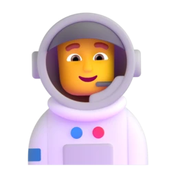 Man astronaut animated emoji