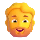 Man: beard 3D animated emoji