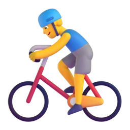 Man biking animated emoji