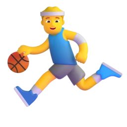 Man bouncing ball animated emoji