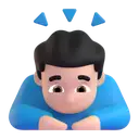 Man bowing: light skin tone 3D animated emoji