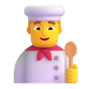 Man cook 3D animated emoji