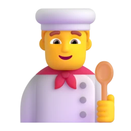 Man cook animated emoji