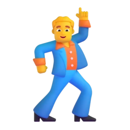 Man dancing animated emoji