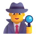 Man detective 3D animated emoji