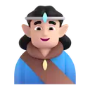 Man elf: light skin tone 3D animated emoji