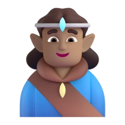 Man elf: medium skin tone animated emoji