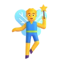 Man fairy 3D animated emoji