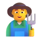 Man farmer 3D animated emoji