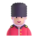Man guard: light skin tone 3D animated emoji