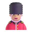 Man guard: medium-light skin tone 3D animated emoji