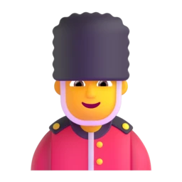 Man guard animated emoji
