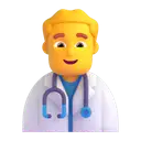 Man health worker 3D animated emoji