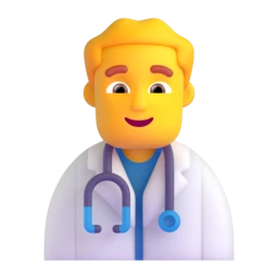 Man health worker animated emoji