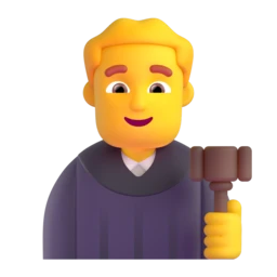 Man judge animated emoji