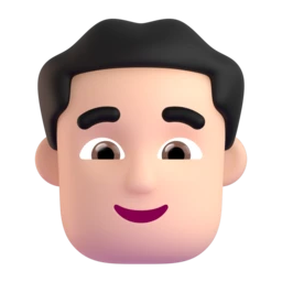 Man: light skin tone animated emoji
