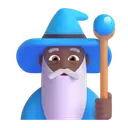 Man mage: medium-dark skin tone 3D animated emoji