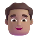 Man: medium skin tone 3D animated emoji
