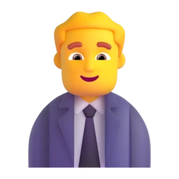 Man office worker animated emoji