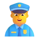 Man police officer 3D animated emoji