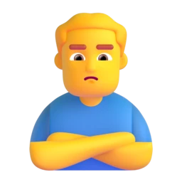 Man pouting animated emoji