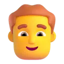 Man: red hair 3D animated emoji