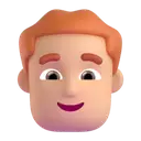 Man: red hair: medium-light skin tone 3D animated emoji