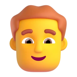 Man: red hair animated emoji