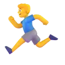 Man running 3D animated emoji