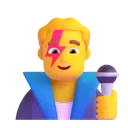 Man singer 3D animated emoji