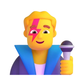Man singer animated emoji