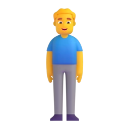 Man standing animated emoji