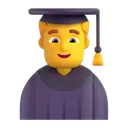 Man student 3D animated emoji