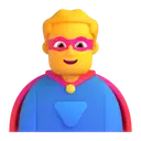 Man superhero 3D animated emoji