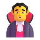 Man vampire 3D animated emoji