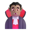 Man vampire: medium skin tone 3D animated emoji