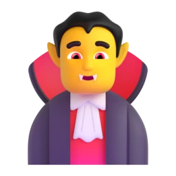 Man vampire animated emoji