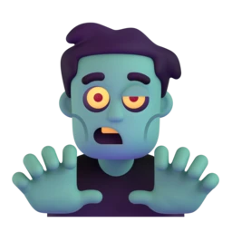 Man zombie animated emoji