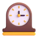 Mantelpiece clock 3D animated emoji