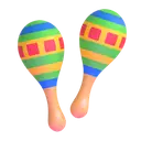 Maracas 3D animated emoji