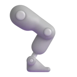 Mechanical leg animated emoji