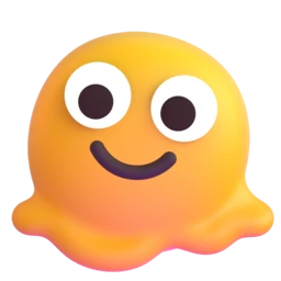 Melting face animated emoji