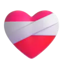 Mending heart 3D animated emoji