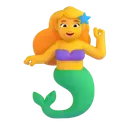 Mermaid 3D animated emoji